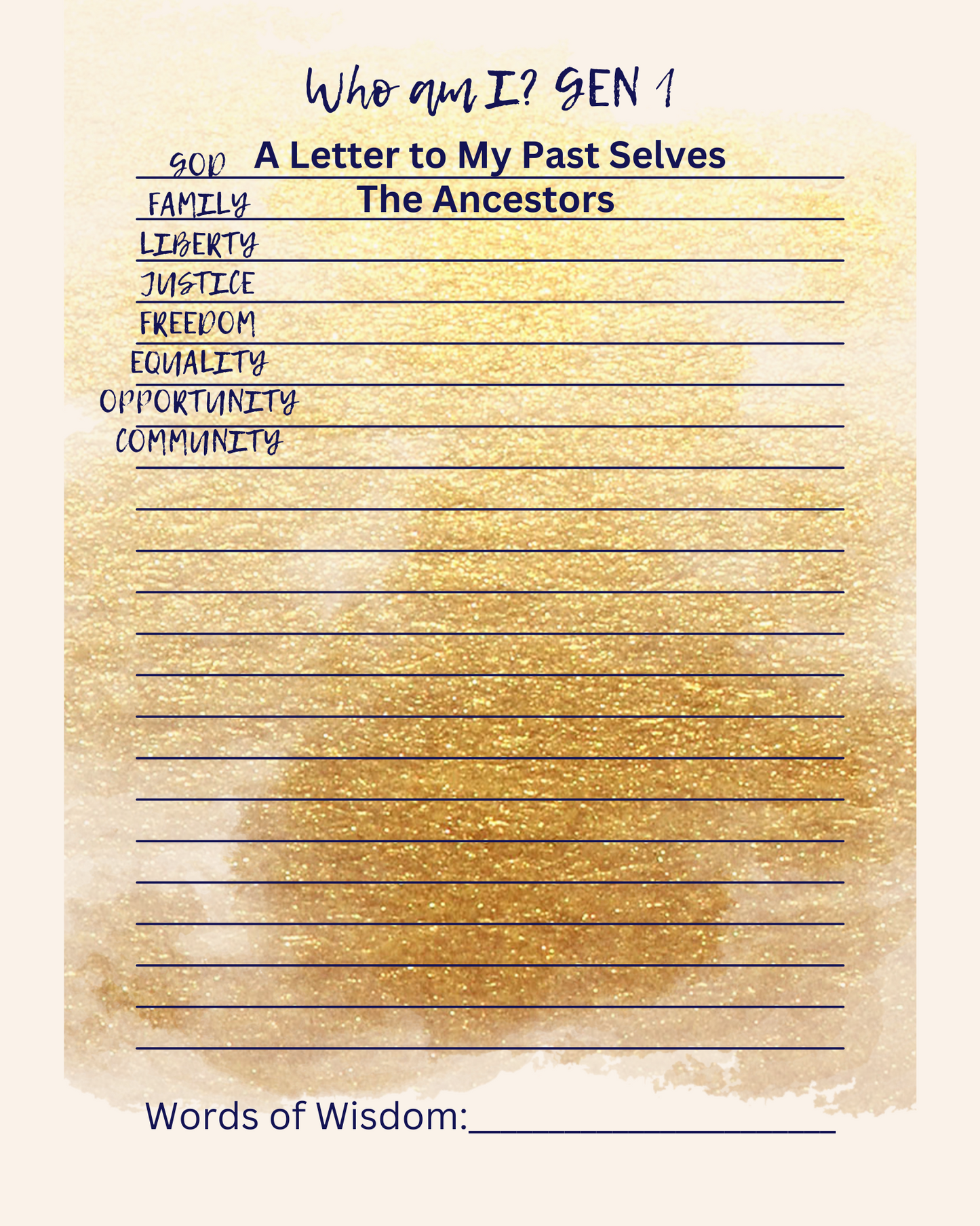 Life Book 5 Generation Lineage Journal