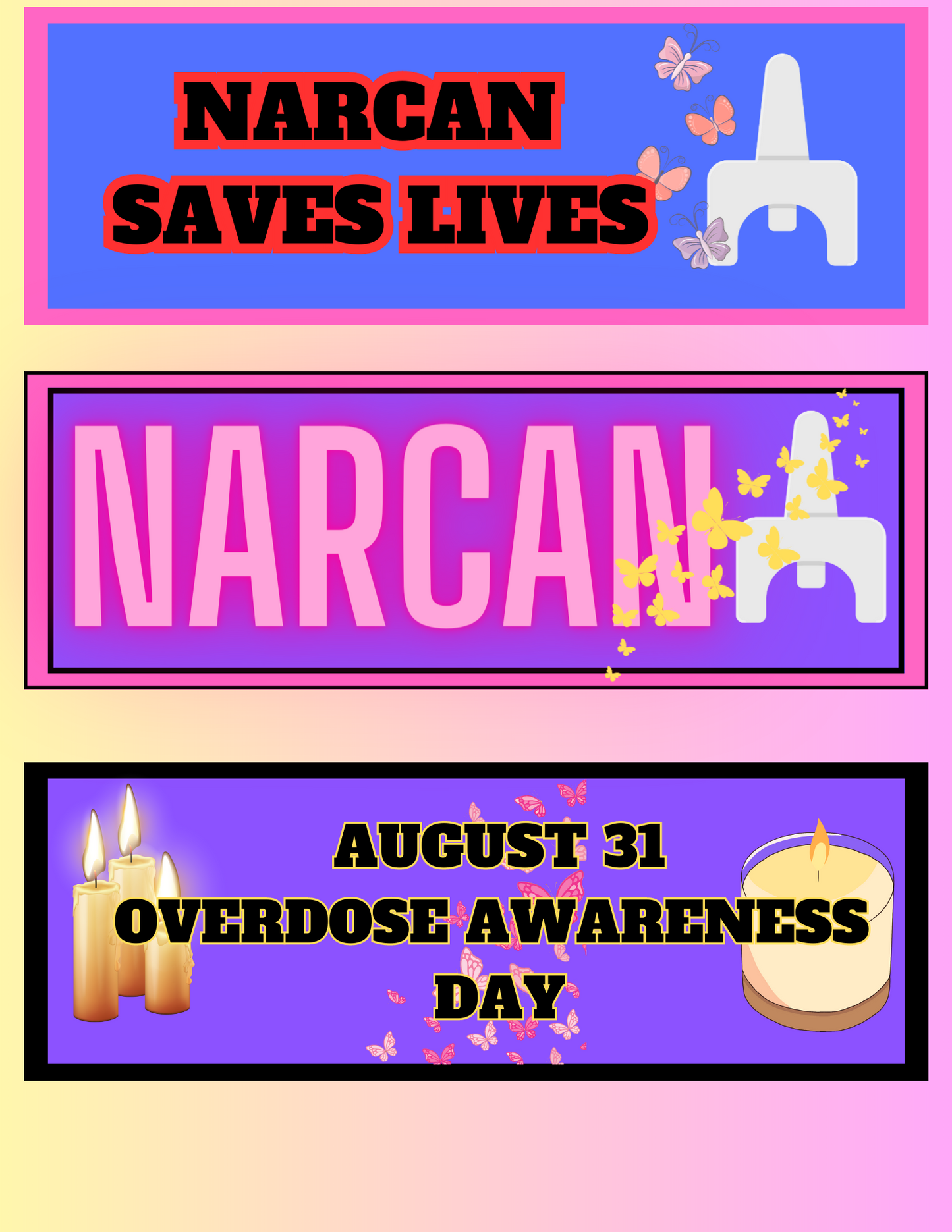 OPIOID AWARENESS POSTERS AND POSTCARD COMBO PACK